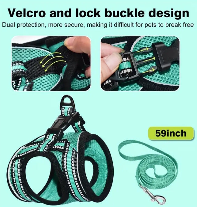 Adjustable Polyester Cat Harness
