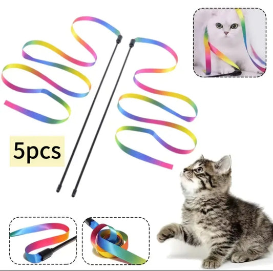 5 Pack Rainbow Toy Wand