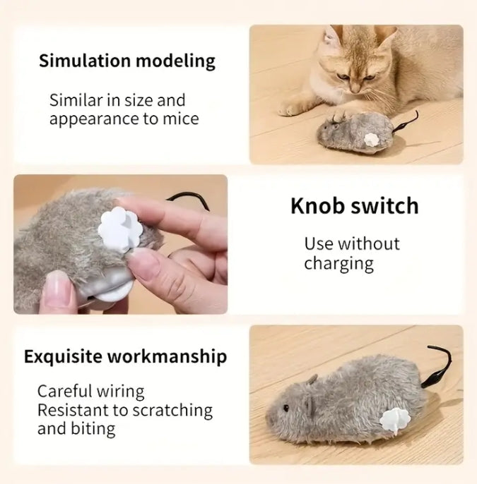 Wind Up Running Rat Toy
