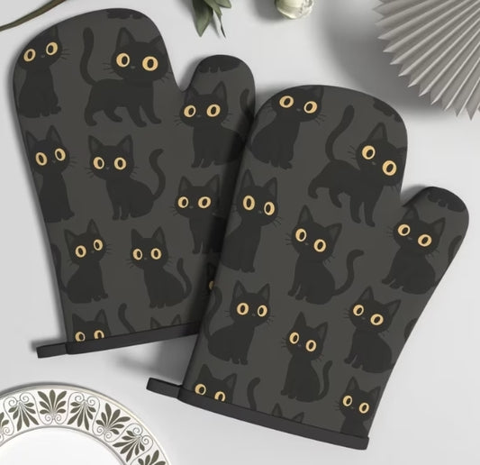 Cat Themed Oven Mits