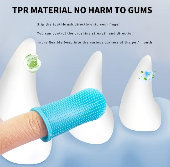 Finger Toothbrush Designed For Cats & Dogs