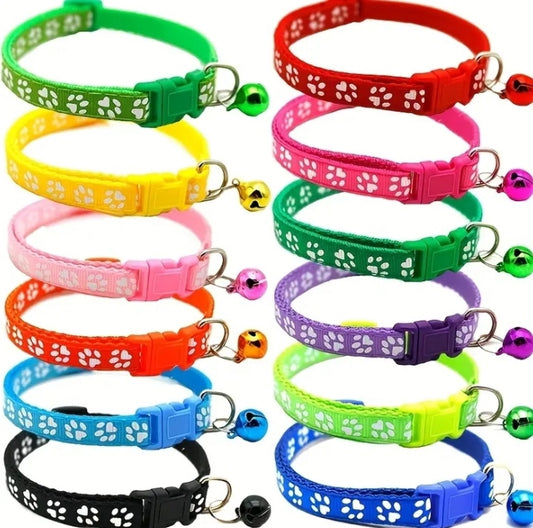 10 Pack Adjustable Nylon Pet Collars