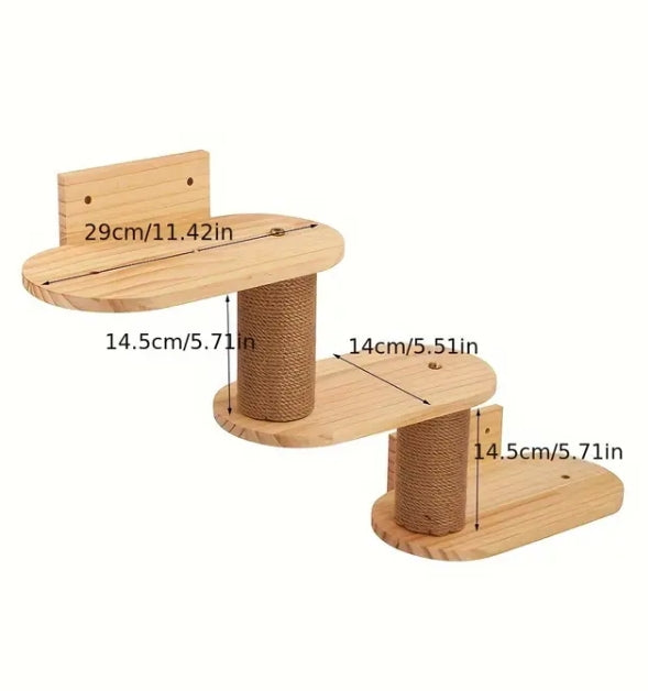 Solid Wood Cat Climbing Ladder