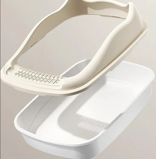 Large Semi Enclosed Cat Litter Basin
