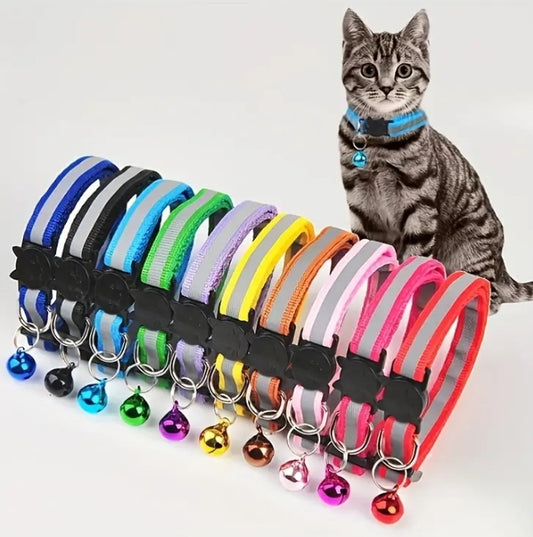 10 Pack Reflective Cat Collars