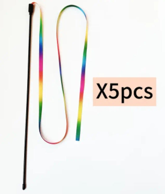 5 Pack Rainbow Toy Wand