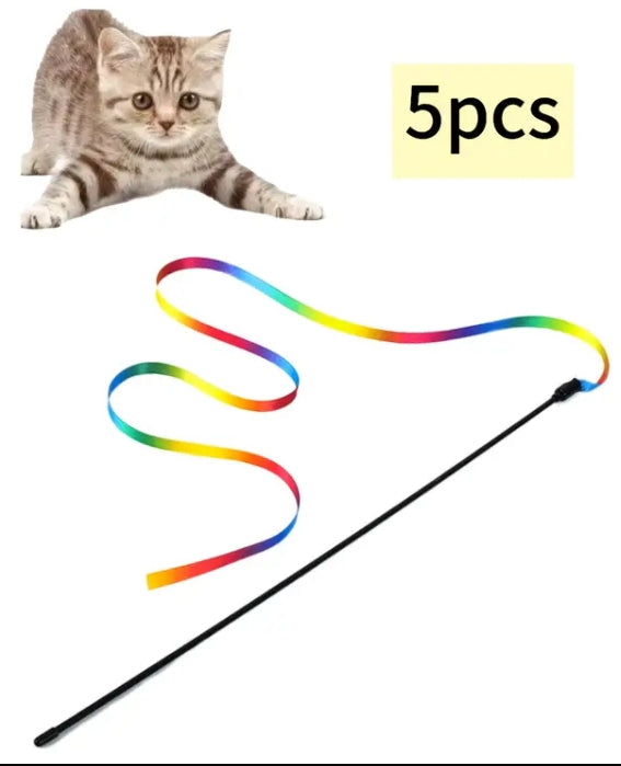 5 Pack Rainbow Toy Wand