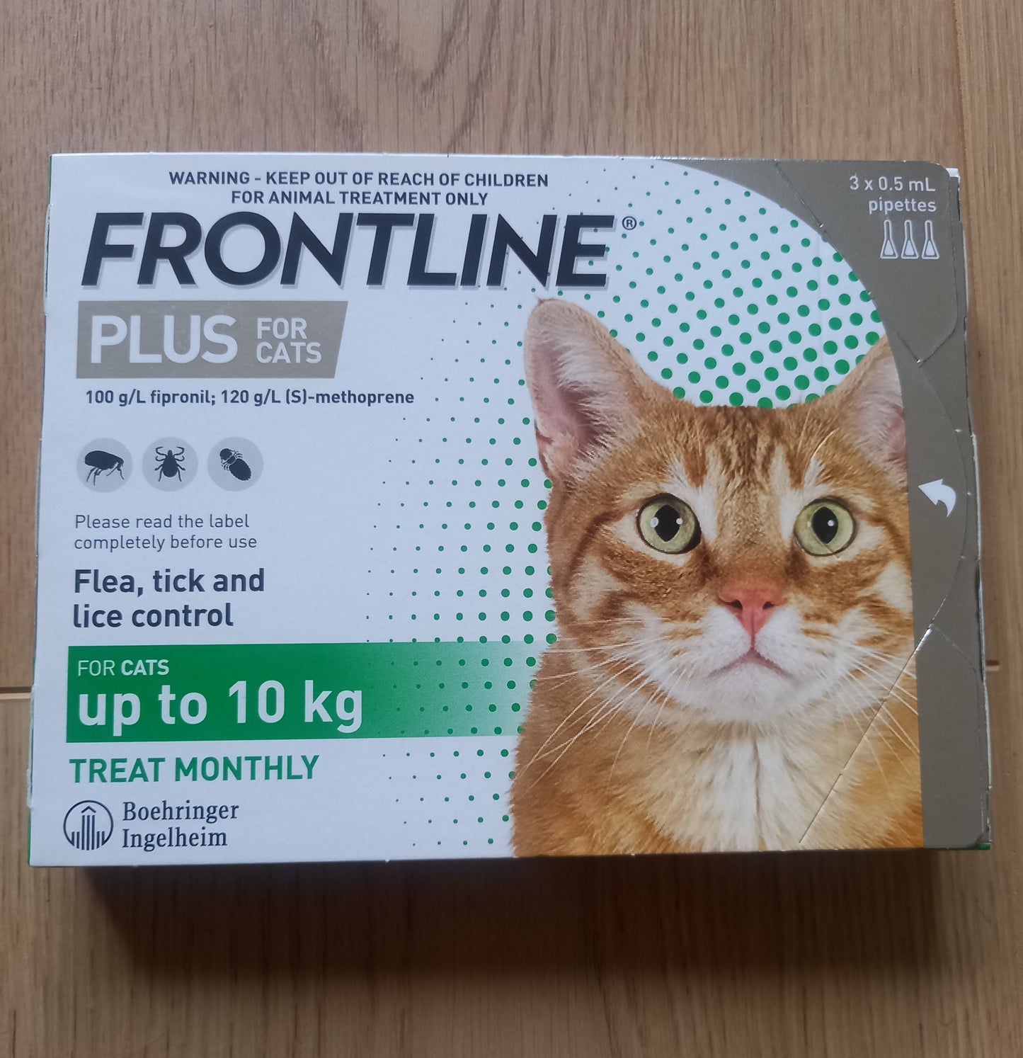 Frontline Plus for Cats - 3 Pack