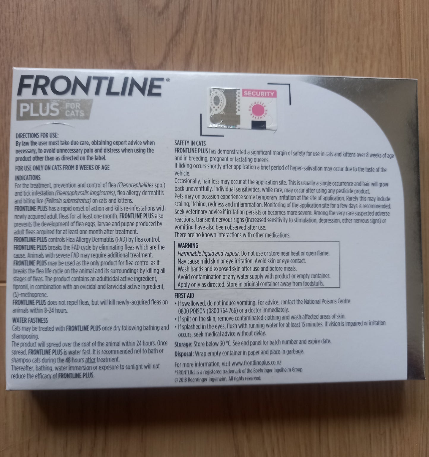 Frontline Plus for Cats - 3 Pack
