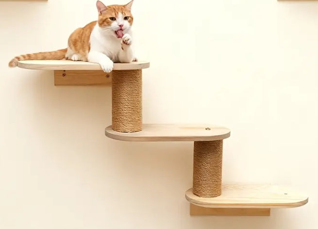 Solid Wood Cat Climbing Ladder