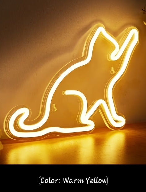 LED Neon Sign Cat 5V USB
