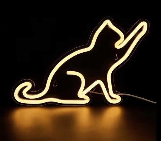 LED Neon Sign Cat 5V USB
