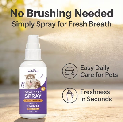 Pet Oral Care Spray for Cats and Dogs