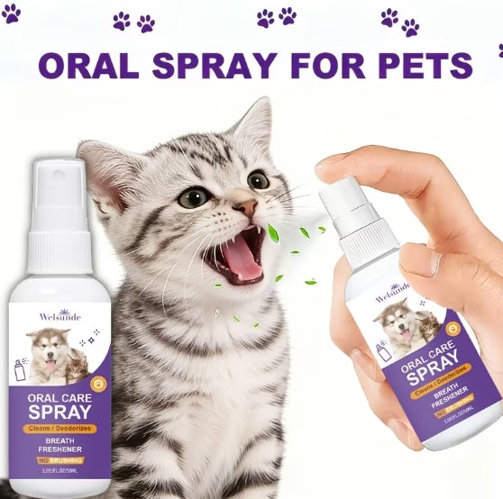 Pet Oral Care Spray for Cats and Dogs