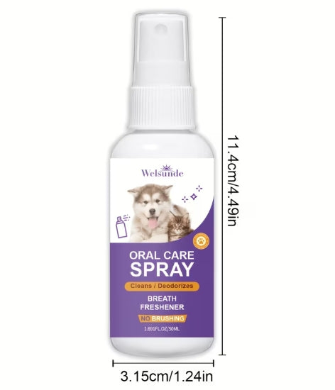 Pet Oral Care Spray for Cats and Dogs