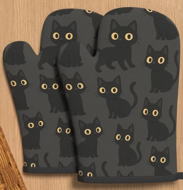 Cat Themed Oven Mits