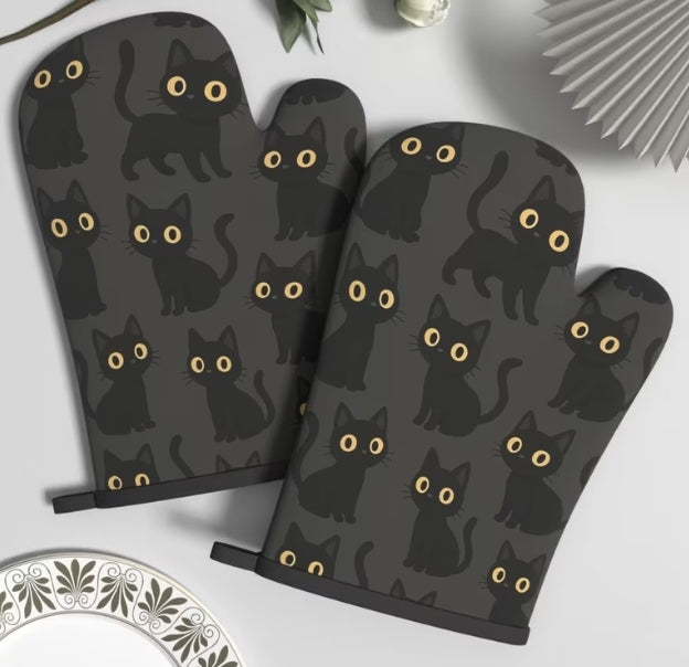 Cat Themed Oven Mits