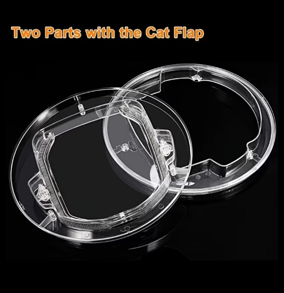 Transparent Cat Door