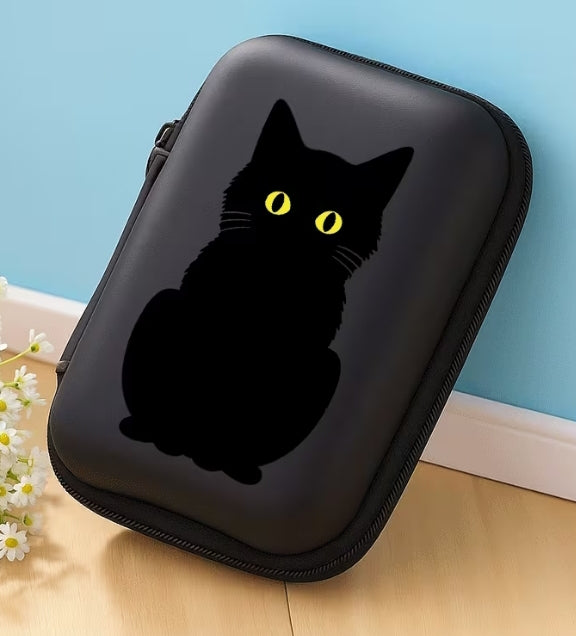 Cute Black Cat Organizer Case
