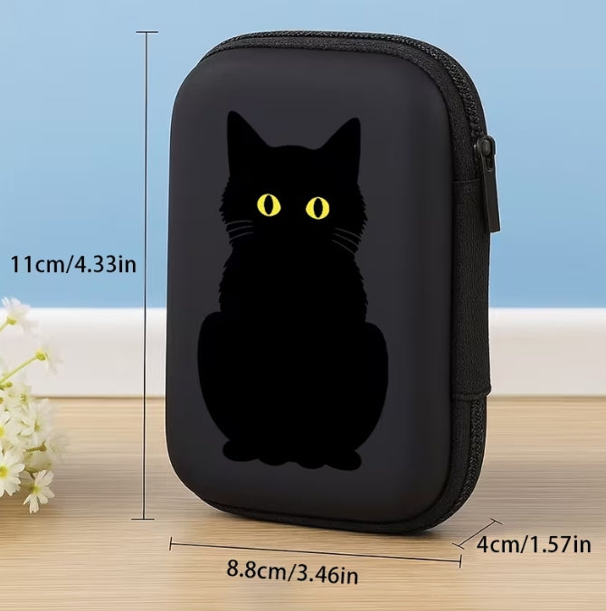 Cute Black Cat Organizer Case