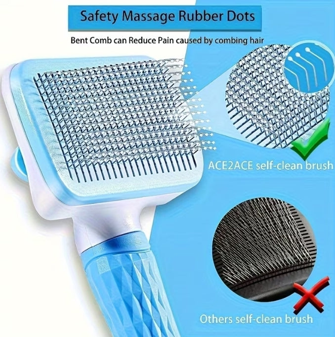 Easy Clean Pet Grooming Brush