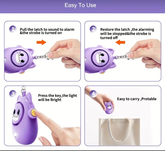 Personal Safety Alarm Keychain