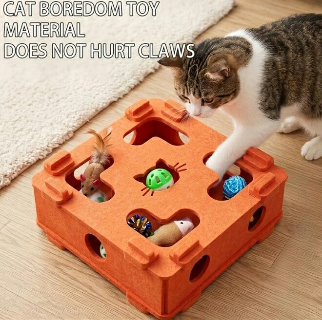 Cat Scratching Board Toy Box